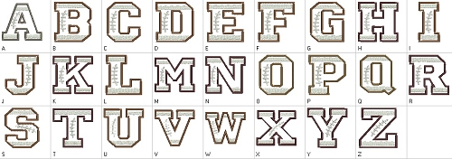 football font letters